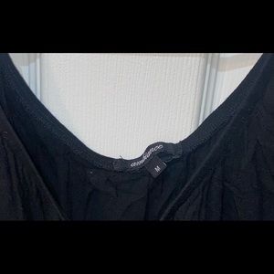 Black off the shoulder blouse
